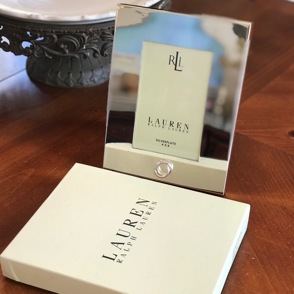 Brand New Ralph Lauren Silver plate 4x6 frame